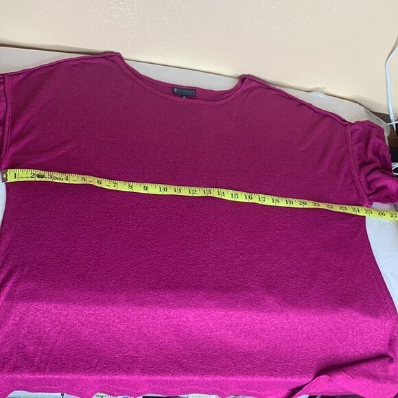 Bobeau Purple Pink Flutter Sleeve Blouse Size 1X - Picture 10 of 11